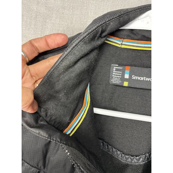 SmartWool Vest Womens Small Black Smartloft Phd Quilted Outdoors Hiking Camping - Picture 4 of 8
